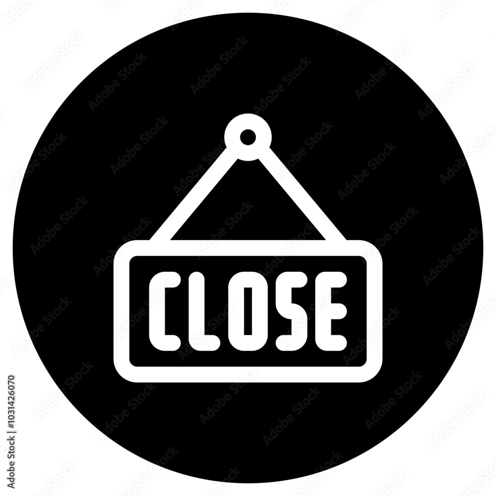 Editable store close sign vector icon. Food, restaurant. Part of a big icon set family. Perfect for web and app interfaces, presentations, infographics, etc Editable store close sign vector icon. Food, restaurant. Part of a big icon set family. Perfect for web and app interfaces, presentations, infographics, etc