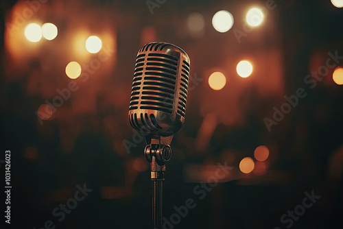 microphone on stage