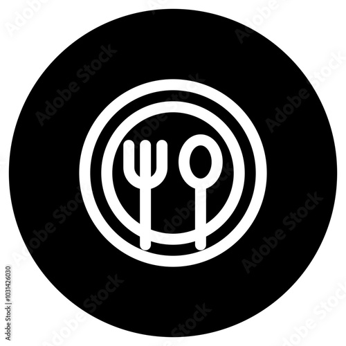 Editable meals, plate, fork, spoon vector icon. Food, restaurant. Part of a big icon set family. Perfect for web and app interfaces, presentations, infographics, etc