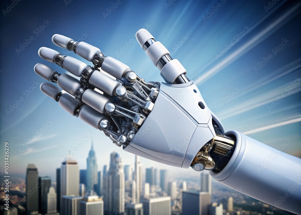 Futuristic White Finger Cyborg Robotic Design on Transparent Background for Urban Exploration Photography Futuristic White Finger Cyborg Robotic Design on Transparent Background for Urban Exploration Photography