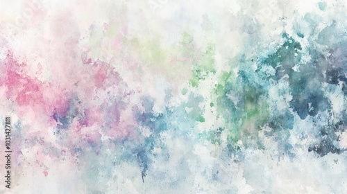 Abstract Watercolor Painting with Vibrant Colors