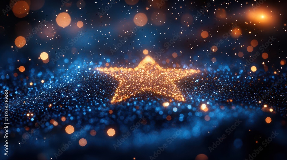 a festive starry night sky with shimmering blue bokeh lights evoking the magic of the holiday season and a sense of wonder perfect for seasonal celebrations and dreamy atmospheres a festive starry night sky with shimmering blue bokeh lights evoking the magic of the holiday season and a sense of wonder perfect for seasonal celebrations and dreamy atmospheres