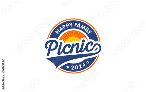 Illustration graphic vector of family picnic time design template