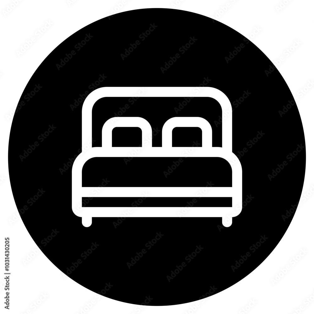Editable double bed vector icon. Part of a big icon set family. Perfect for web and app interfaces, presentations, infographics, etc Editable double bed vector icon. Part of a big icon set family. Perfect for web and app interfaces, presentations, infographics, etc