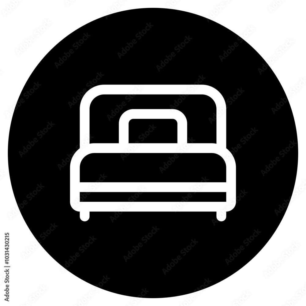 Editable single bed vector icon. Part of a big icon set family. Perfect for web and app interfaces, presentations, infographics, etc Editable single bed vector icon. Part of a big icon set family. Perfect for web and app interfaces, presentations, infographics, etc