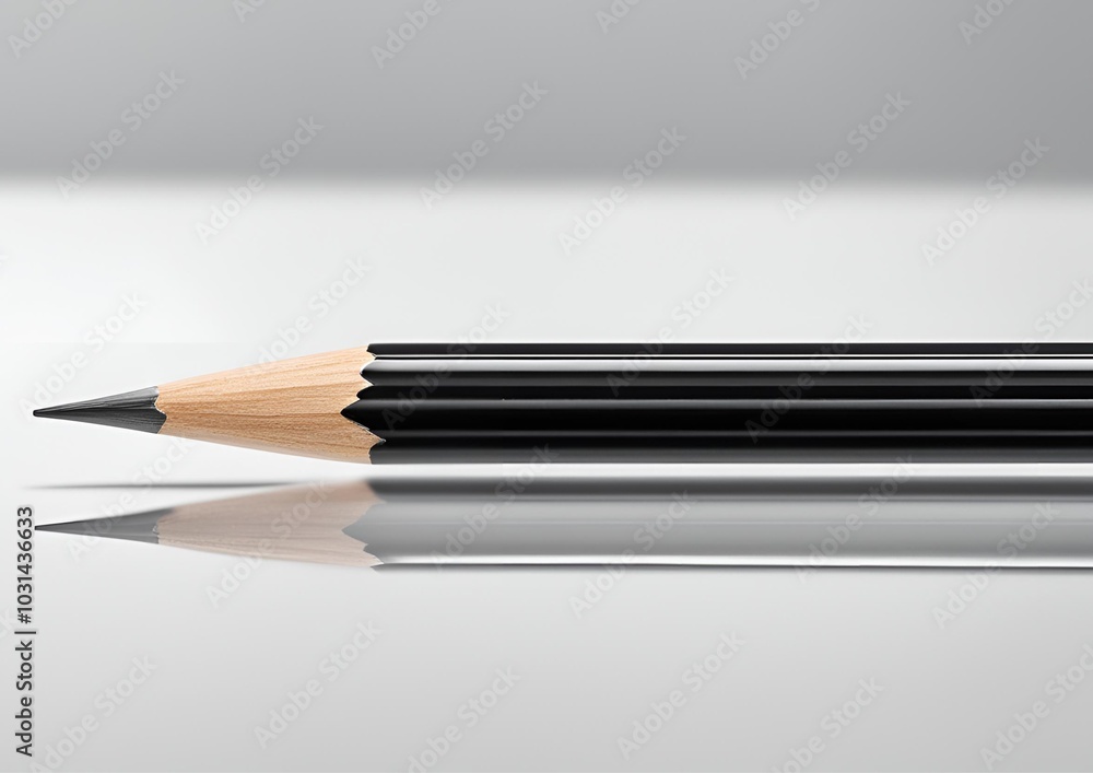 Lead pencil set against a white background. Lead pencil set against a white background.