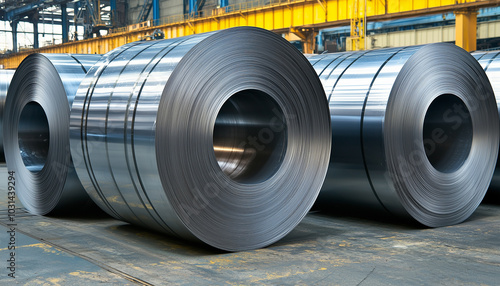 The Steel Coil in Factory 