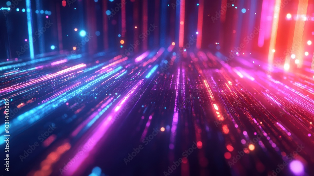 Abstract Holographic digital technology background with glowing lines and data, cyber security Abstract Holographic digital technology background with glowing lines and data, cyber security