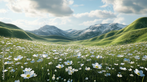 meadow with flowers