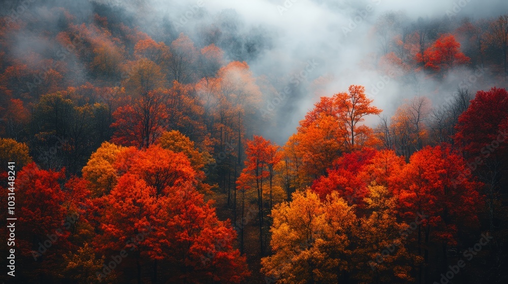 Breathtaking Fall Landscape Captured in Digital Photography, Showcasing Rich Colors and Light Mist for an Epic Autumn Experience. Breathtaking Fall Landscape Captured in Digital Photography, Showcasing Rich Colors and Light Mist for an Epic Autumn Experience.