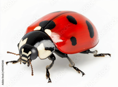 Bug Isolated on White: Beetle Cute Bug Insect, Entomology, Illustration