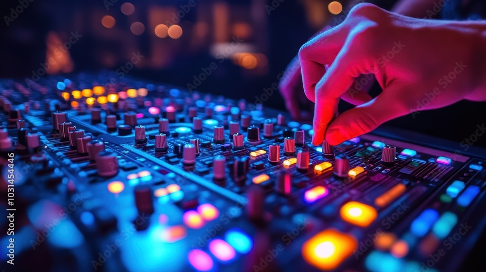 Colorful Sound Mixer with LED Controls Colorful Sound Mixer with LED Controls