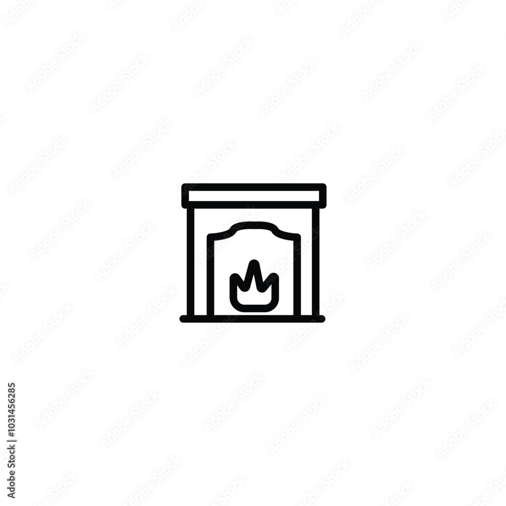 Winter icon line design