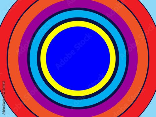 Colorful circle abstract background. Template for wallpaper, banner, presentation, website, etc.