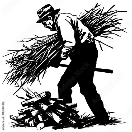 Mgathering firewood