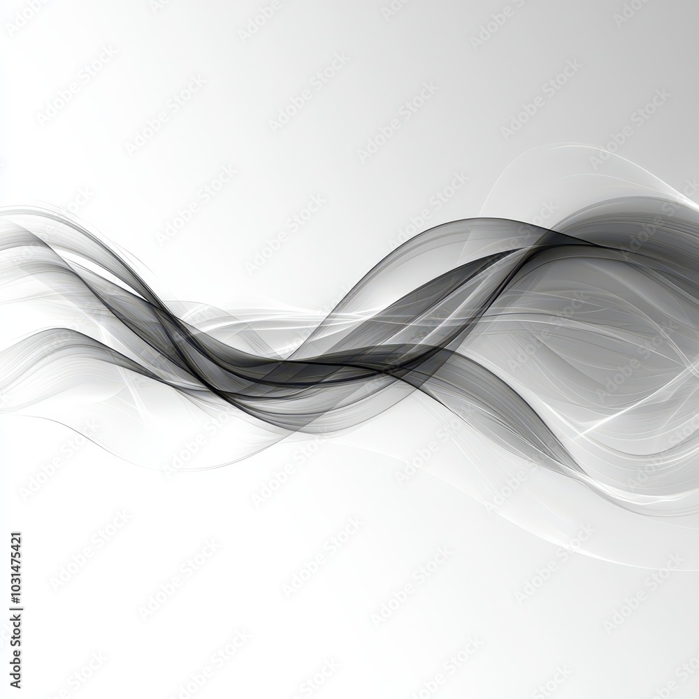 Fototapeta premium Abstract Black Wave