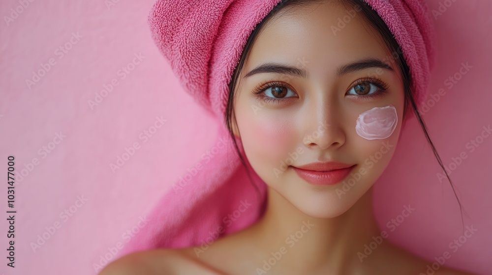 Woman Enjoying Beauty Treatment Woman Enjoying Beauty Treatment