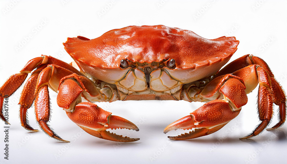 Red crab on white background Red crab on white background