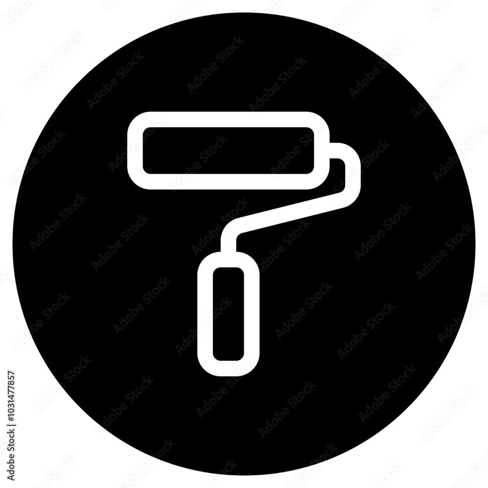 Editable paint roller vector icon. Property, real estate, construction, mortgage, interiors. Part of a big icon set family. Perfect for web and app interfaces, presentations, infographics, etc Editable paint roller vector icon. Property, real estate, construction, mortgage, interiors. Part of a big icon set family. Perfect for web and app interfaces, presentations, infographics, etc