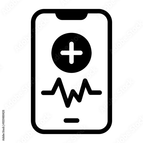 medical app Solid icon