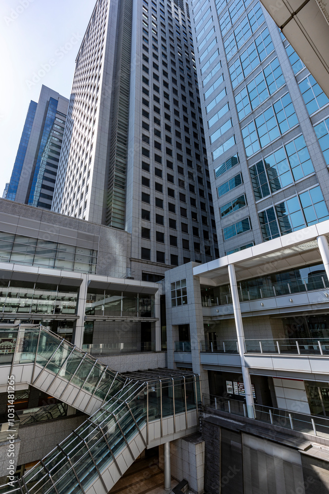 Fototapeta premium 東京品川 オフィスビル群の風景