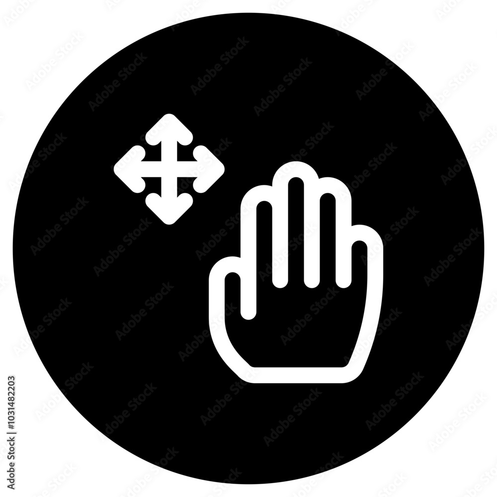 Obraz premium Editable hand move vector icon. Part of a big icon set family. Perfect for web and app interfaces, presentations, infographics, etc