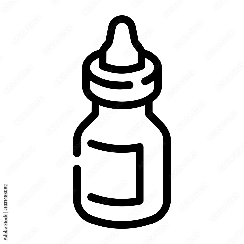 Fototapeta premium eye drops Line Icon