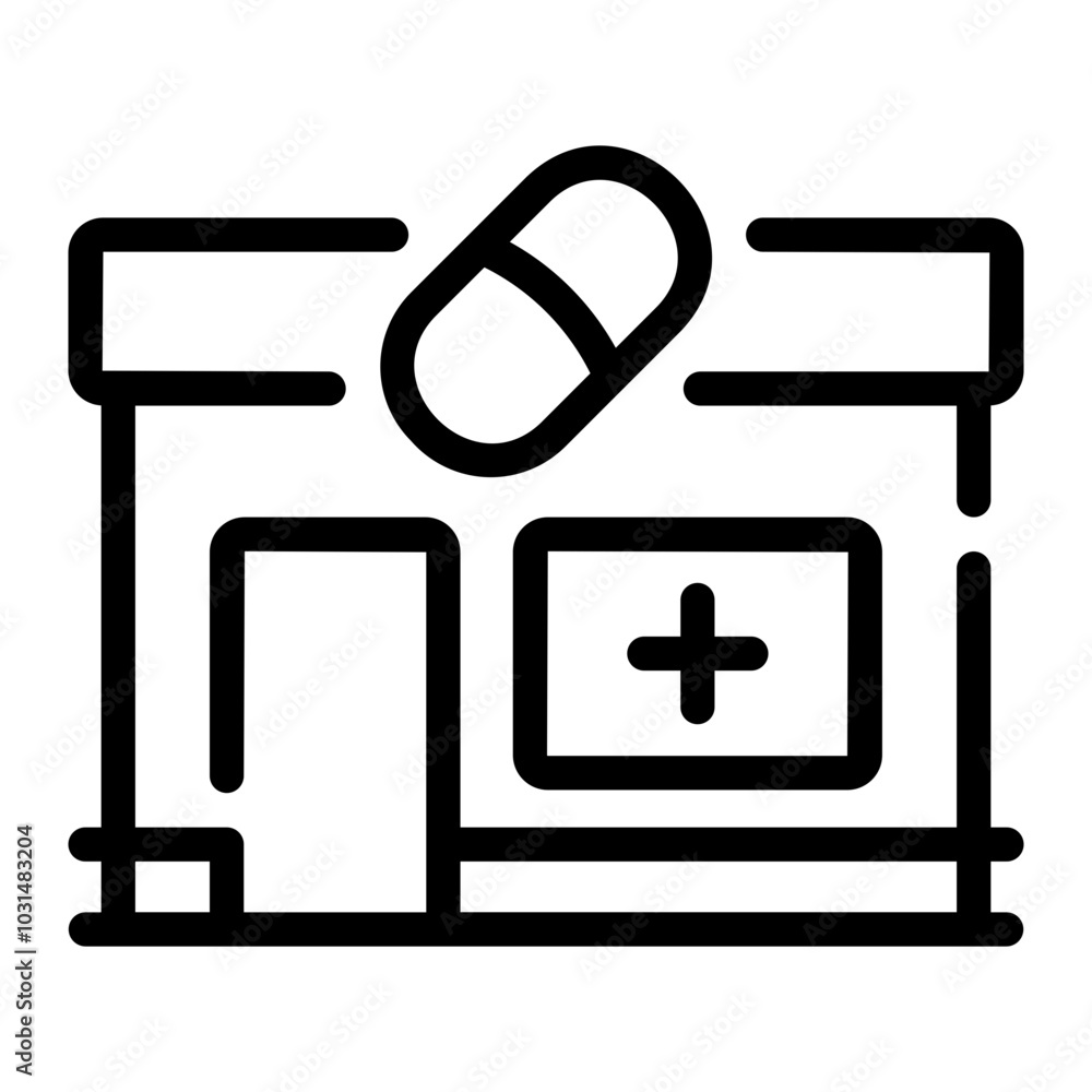 pharmacy Line Icon pharmacy Line Icon