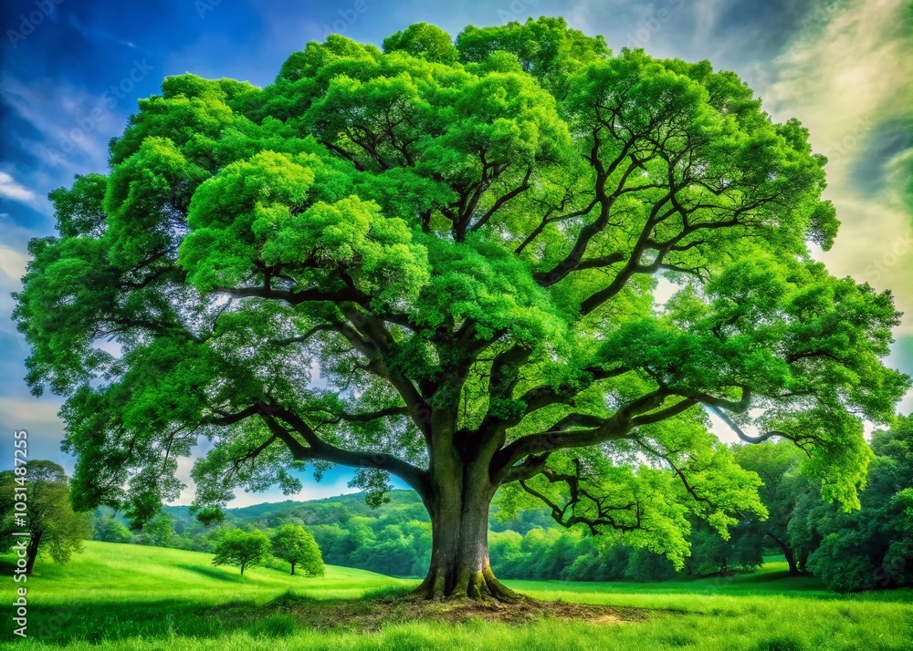 Macro Photography of Monochrome Oak Tree Leaves in Lush Green Background for Nature Lovers Macro Photography of Monochrome Oak Tree Leaves in Lush Green Background for Nature Lovers