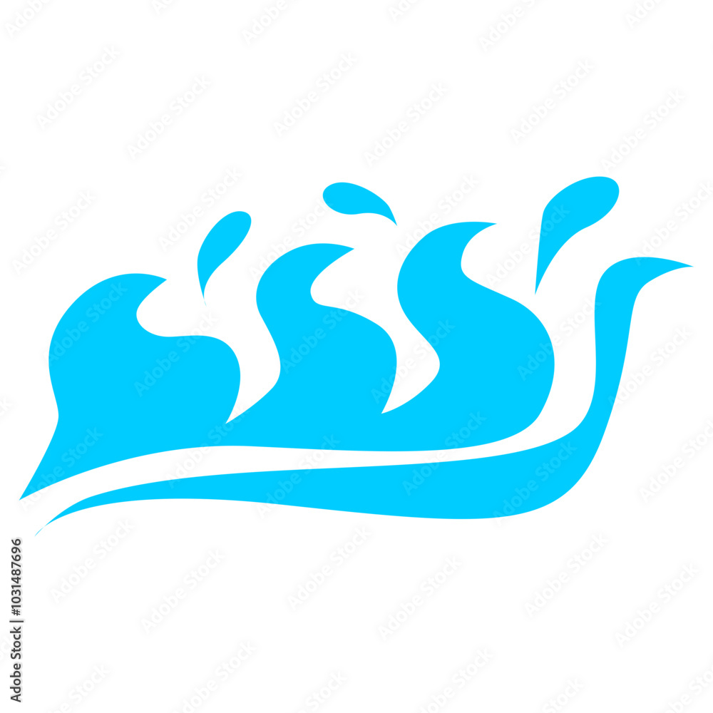 blue icon water wave blue icon water wave