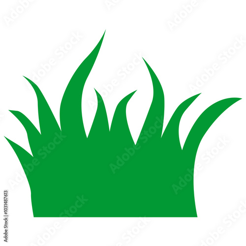 Green grass vector decoration