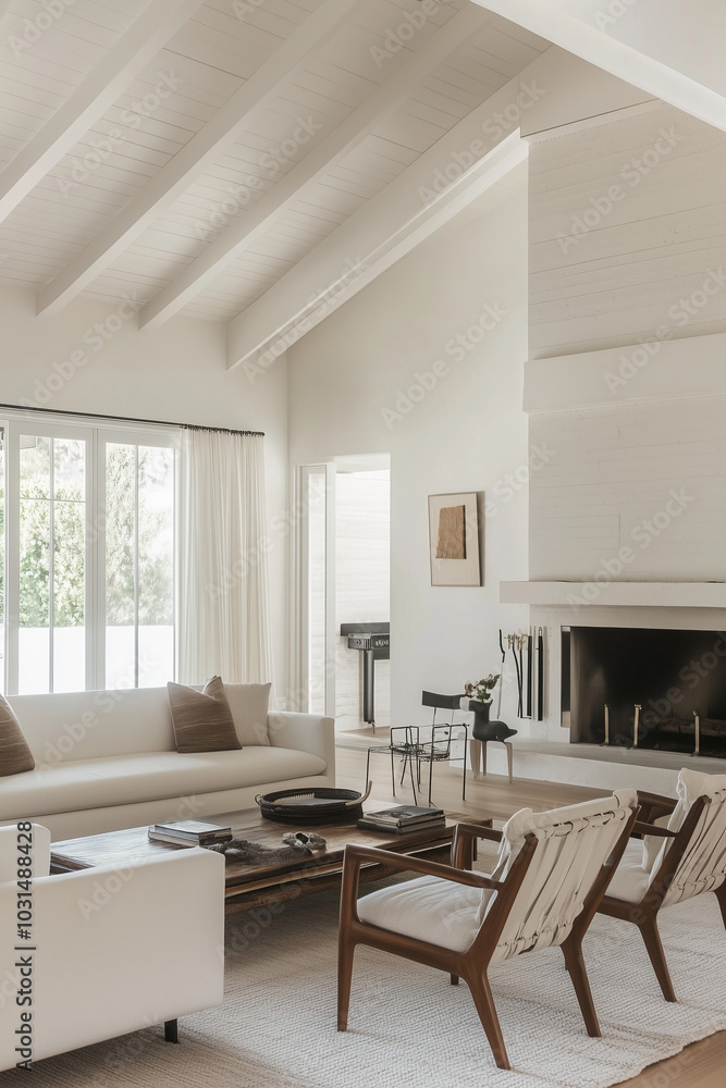 Fototapeta premium Contemporary Living Room Interior, Modern Living Room Interior.