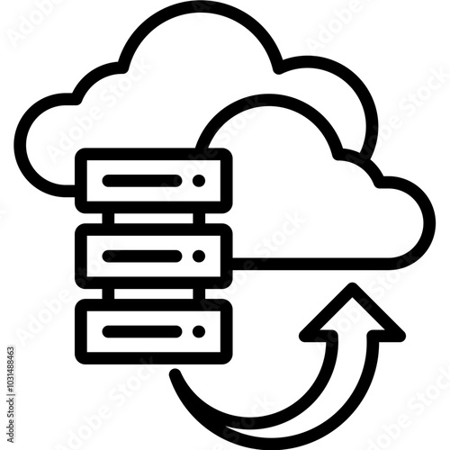 Cloud Server Icon