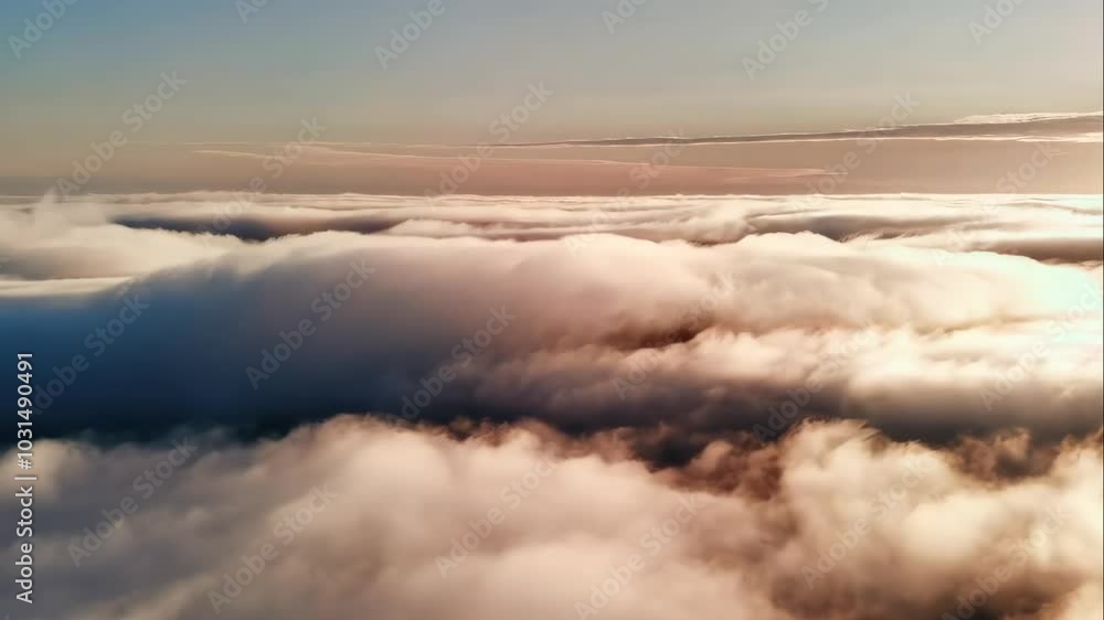A view of the clouds from an airplane A view of the clouds from an airplane