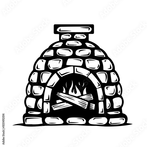 Brick Oven With Coal