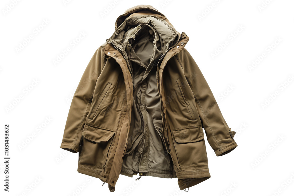 Parka, isolated on transparent background Parka, isolated on transparent background