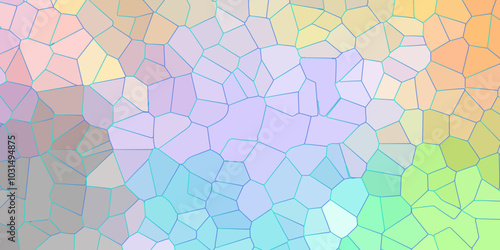 Abstract colorful broken stained glass background design with colorful line. geometric polygonal background with different figures. low poly crystal mosaic design. triangle background pattern shape.