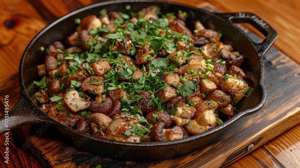 Mushroom and Herb Medley with Cilantro and Oregano Mushroom and Herb Medley with Cilantro and Oregano