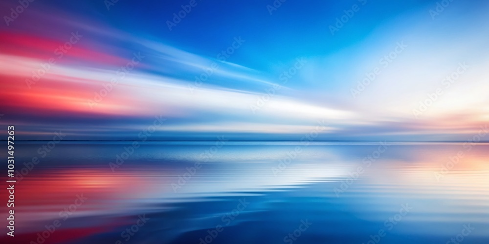Minimalist Abstract Background in White, Blue, and Red Blur for Modern Design Minimalist Abstract Background in White, Blue, and Red Blur for Modern Design