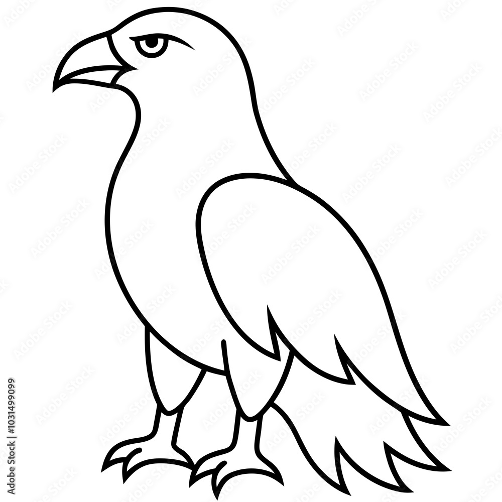 Eagle line art vector illustration Eagle line art vector illustration