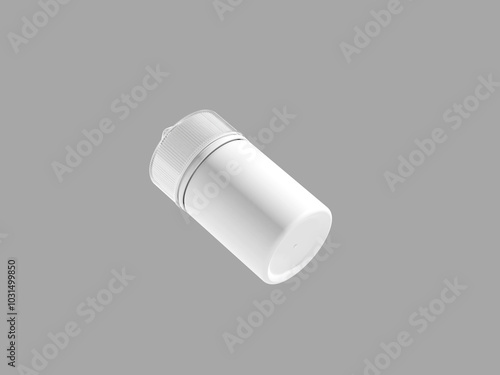 White Dropper Bottle Liquid Vape Mockup 3D Rendering