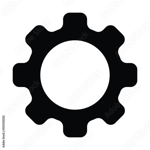 Gear icon set. Gear Settings symbol, cogwheel. Functions symbol. Settings icon vector general interface icon