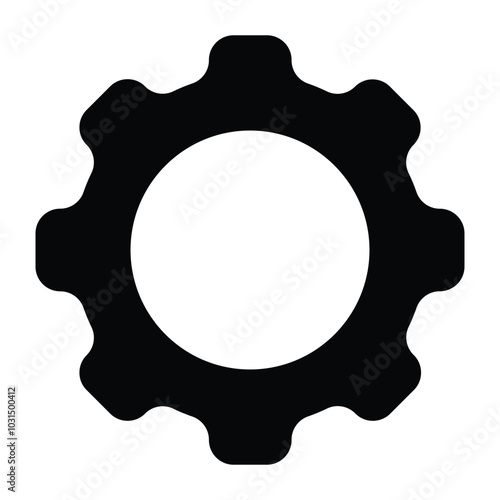 Gear icon set. Gear Settings symbol, cogwheel. Functions symbol. Settings icon vector general interface icon