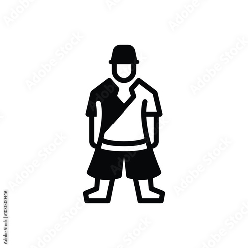 Black solid icon for style