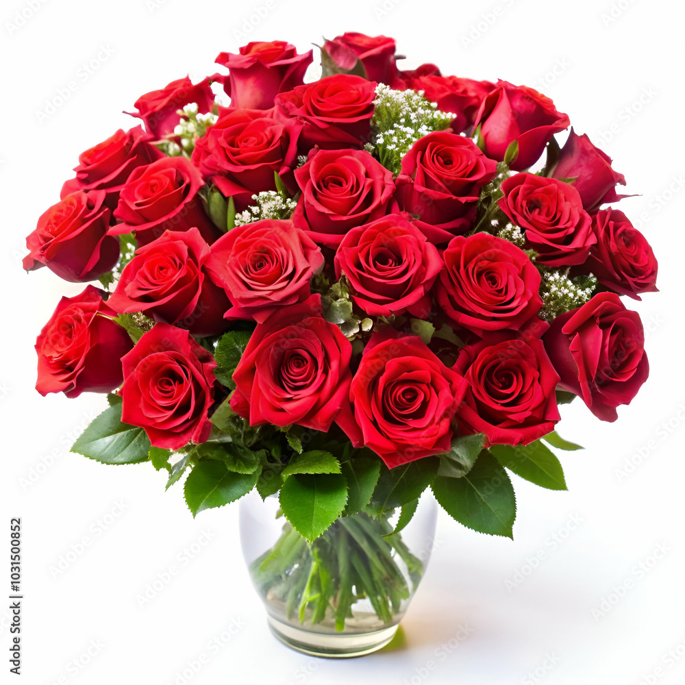 A stunning arrangement of colorful red roses A stunning arrangement of colorful red roses