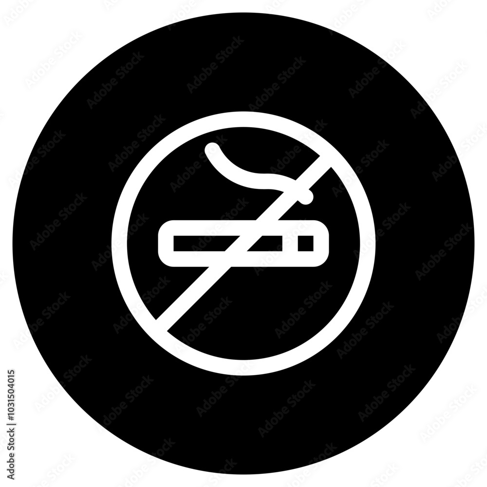 Editable no smoking sign vector icon. Part of a big icon set family. Perfect for web and app interfaces, presentations, infographics, etc Editable no smoking sign vector icon. Part of a big icon set family. Perfect for web and app interfaces, presentations, infographics, etc
