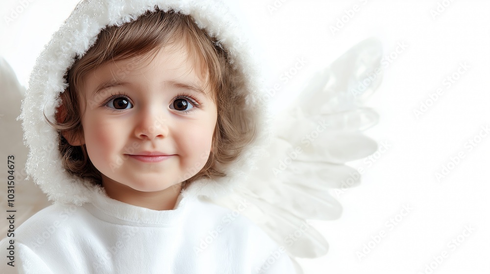 photo of lovely kid for christmas, isolated on white background photo of lovely kid for christmas, isolated on white background