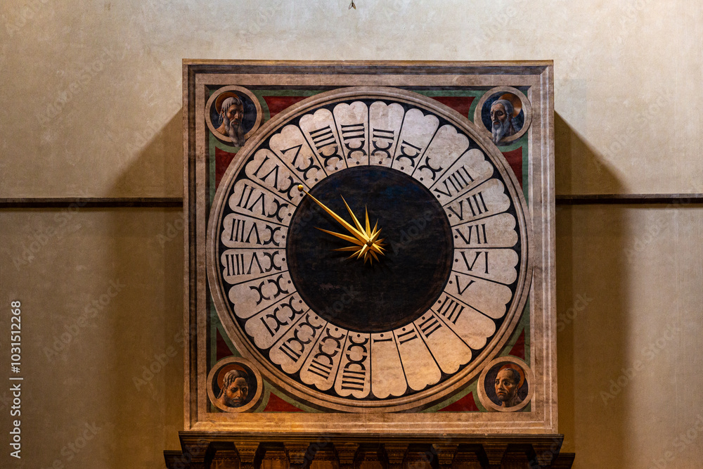 The Duomo clock in Cattedrale di Santa Maria del Fiore The Duomo clock in Cattedrale di Santa Maria del Fiore