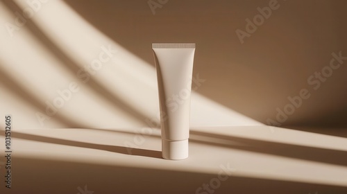 Simple Tube on Elegant Background with Shadow Play