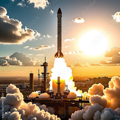 sunset rocket